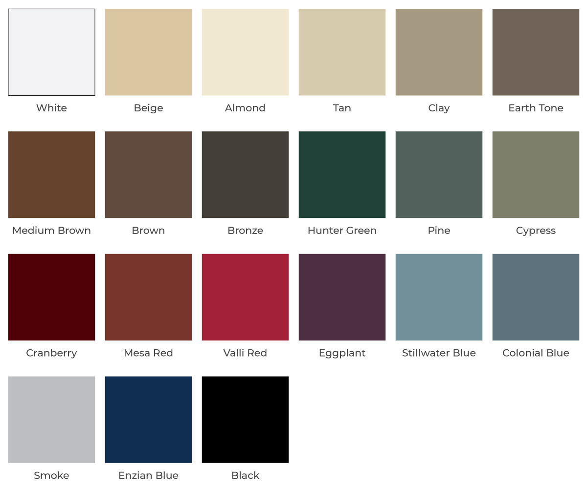 Entry Door Color Options