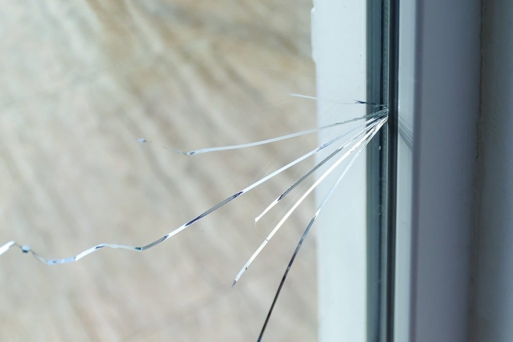 broken window glass