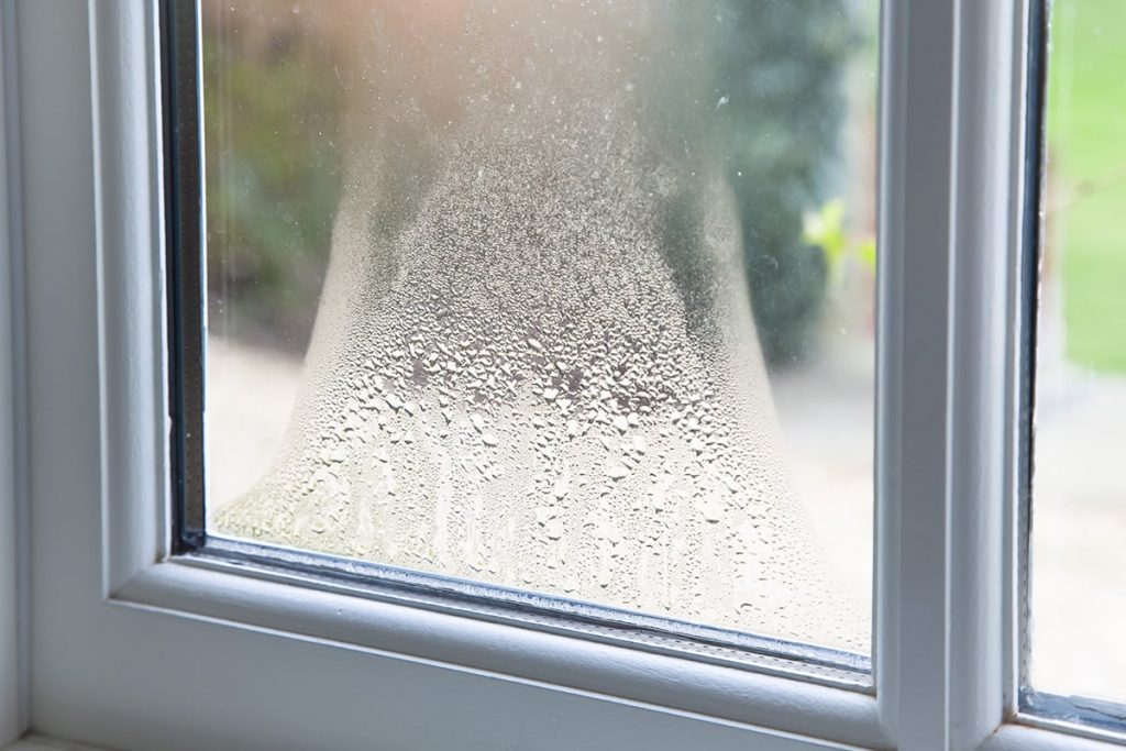 condensation in window pane