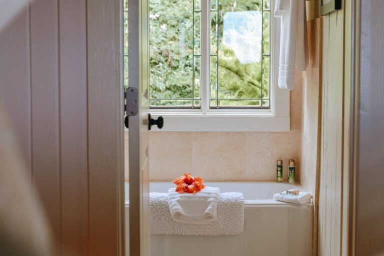 open bathroom
